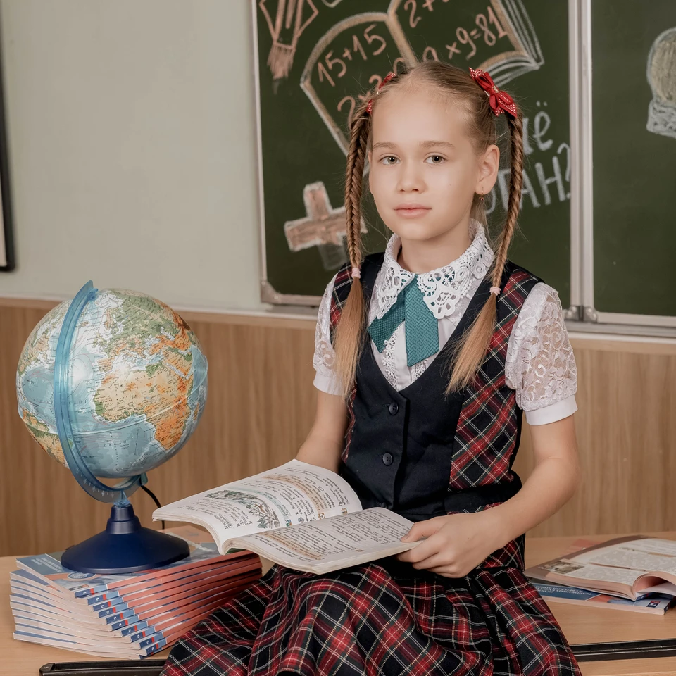 Портрет для выпускного альбома начальной школы